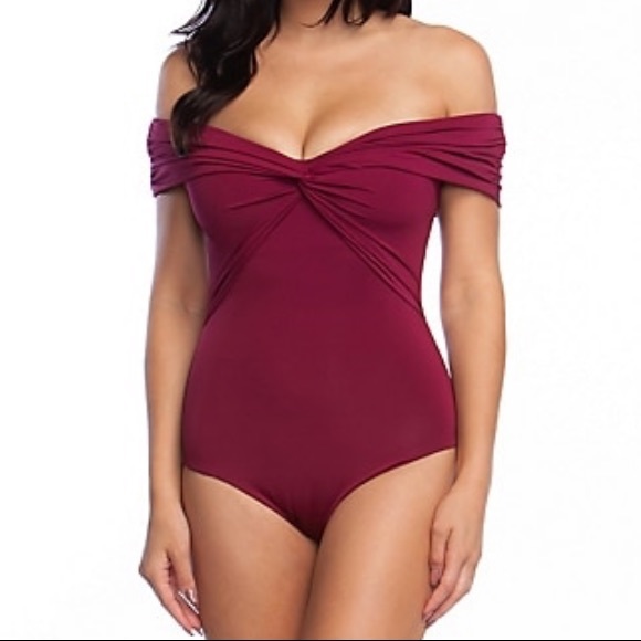Trina Turk Other - BNWT Trina Turk twist front off shoulder swimsuit
